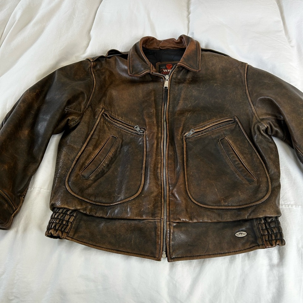 Leather Flight Jacket - image 3